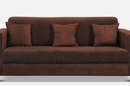 Nebula 3 Seater Sofa In Coffee Brown Colour
