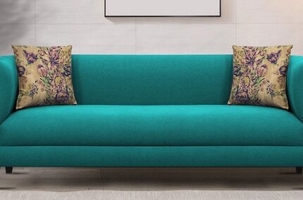 Niki 3 Seater Sofa In Sea Green Colour